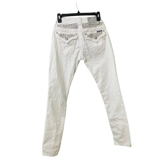Miss Me Bootcut Jean Low Rise Trousers White Size 26 - Picture 4 of 6